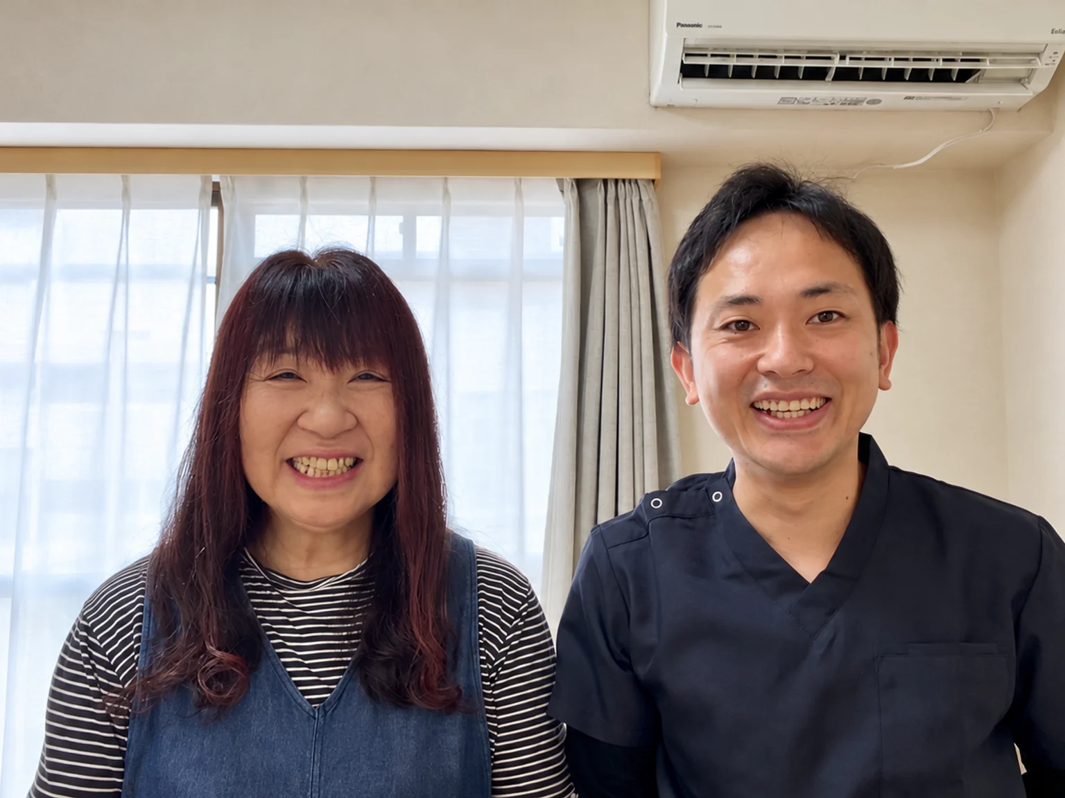 平川様と川上院長の写真