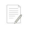 施術方針を説明する書類のイラスト